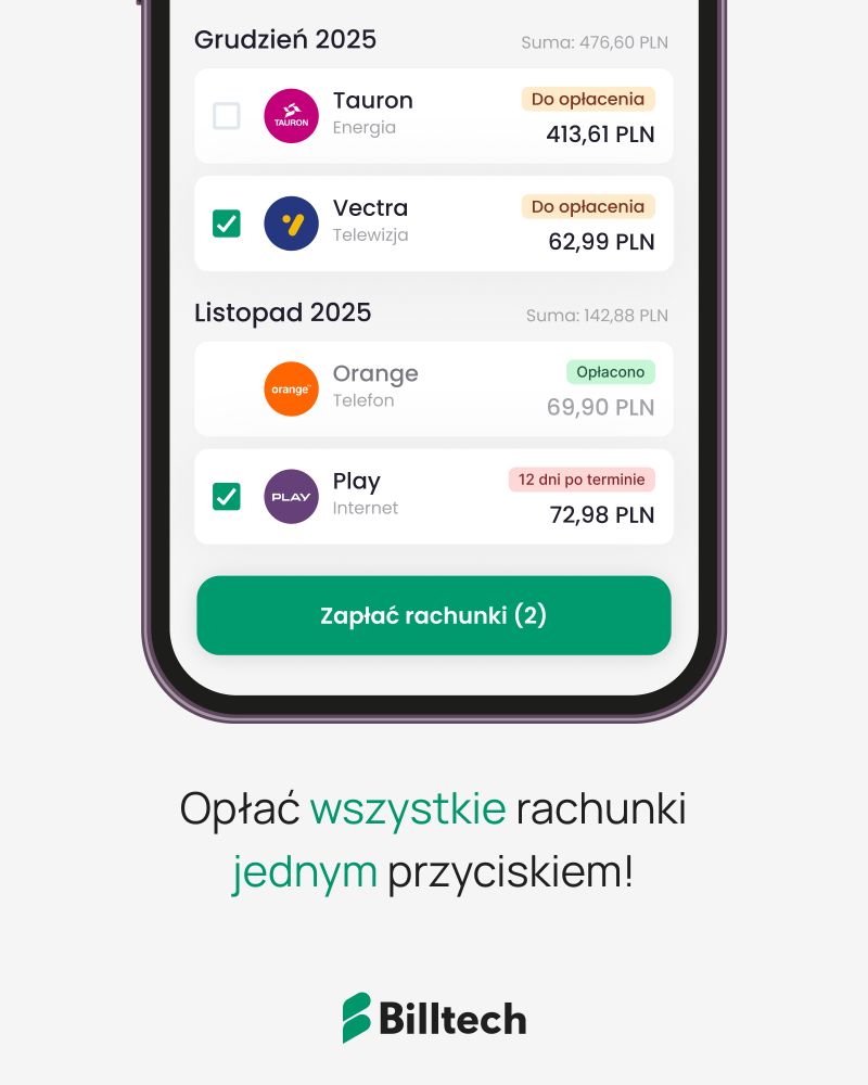Grafika: Wszystkie rachunki opłacone jednym przyciskiem. Jak to działa