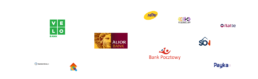 Aplikacje korzystające z BillTech, m.in. VeloBank, Alior Bank, Bank Pocztowy, mPay, Payka, flatte i Kontomierz